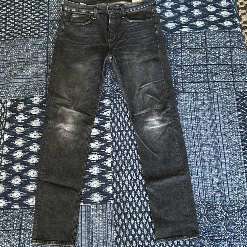 Rag & Bone Black Fit 2 Slim Jeans